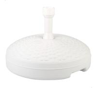Ulteronixshop-Aktive 61131 - Base De Parasol De Terrasse Extérieure Circulaire Blanche, Résistante À L'eau Et Aux Rayons Du Soleil, Avec Réservoir D'eau Ou De Sable, Base Pare-Soleil Durable Et Stabl