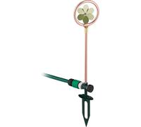 Ulteronixshop-Arroseur de Jardin avec Fleur, 3/4"", avec Piquet, Tourniquet décoratif, Jeu d¿Eau Gazon, métal, cuivré & Vert