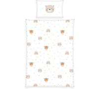 Ulteronixshop-Babybest Parure De Lit D'hiver Little Friends, Taie D'oreiller 40 X 60 Cm Avec Rabat Hôtel, Housse De Couette 100 X 135cm, Avec Fermeture Éclair, 100% Coton/Flanelle, Twin