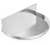 Ulteronixshop-Bac à Graisse pour Barbecue Weber, Bac de récupération en Acier Inoxydable avec Séparateur de Charbon de Bois Amovible, pour Weber 57CM Barbecue à Charbon, Semi-Circulaire, Barquettes