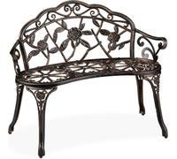 Ulteronixshop-Banc De Jardin, 2 Sièges, Roses, Terrasse, De Balcon, En Aluminium Et Fonte, Banc Antique, Hlp 78 X 99 X 52 Cm