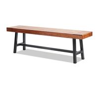 Ulteronixshop-Banc D'extérieur, 160 Cm, Banquette De Jardin En Bois Avec Pieds En Métal Pour L'extérieur, Jusqu'à 226,8 Kg De Charge, Banc De Salle À Manger, Banc De Terrasse Pour Jardin, Parc, Porch