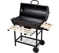 Ulteronixshop-Barbecue à Charbon BBQ de Bois Barbecue de Jardin avec 2 Etagères en Bois (101×70.5×94.5CM)