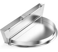 Ulteronixshop-Barquette avec Réservoirs d'eau Amovibles et Séparateur de Charbon de Bois, Bacs D'égouttement pour Weber 57cm Barbecue à Charbon, Acier Inoxydable, pour Barbecue et Fumée