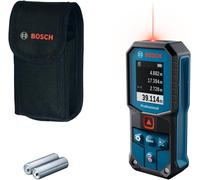 Ulteronixshop-Bosch Télémètre Laser Professionnel GLM 40-31 (IP65, boîtier Absorbant Les Chocs, calculs automatiques de Longueur/Surface/Volume, écran Couleur Claire, Compatible avec la Batterie Li-I