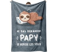 Ulteronixshop-Cadeau Papy, Plaid Couverture Polaire - Cadeau pour Papy, Cadeau Anniversaire Papi, Cadeau Grand Pere Noel, Cadeau Fete des Peres, Cadeaux de Noël pour Papy Papi Grand Pere