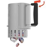 Ulteronixshop-Cheminée D'allumage Avec Safe-Drop Pour Un Allumage Rapide Et Sûr Du Charbon De Bois, Poignée Isolée Pour Une Utilisation Sûre, 16.5x27.5cm