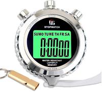 Ulteronixshop-Chronomètre Avec Sifflet,Chronometre Professionnel 2 Mémoire Avec Fonction Muet Et Lumièr Pour Sport