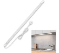 Ulteronixshop-Clairage Sous Meuble De Cuisine Led - Éclairage D'armoire 80 Cm, 12 W, 1020 Lumens, Blanc Chaud - Barre Led Pour Cuisine Avec Interrupteur - Montage Facile, Blanc
