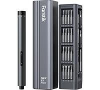 Ulteronixshop-E1 MAX Mini-tournevis électrique, set de tournevis de précision avec 50 embouts magnétiques, 2 vitesses de couple,convient pour téléphone portable/caméra/ordinateur portable/montre (gri