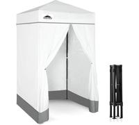 Ulteronixshop-Eagle Peak Pop-Up Cabine D¿Essayage Extérieur 1.2m X 1.2m, Vestiaire Portable De Plage Piscine Jardin Avec Fenêtre (Blanc)