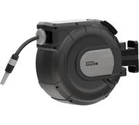 Ulteronixshop-Enrouleur de tuyau automatique 30-2-2 1/2 (pivotant à 180°, pour montage mural, tuyau de 30 m, pistolet à eau, support mural, alimentation automatique, arrêt d'alimentation, poignée de