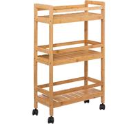 Ulteronixshop-Five - Desserte Roulante 3 Niveaux En Bambou H 80 Cm, Bois