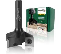 Ulteronixshop-Fraiser Tornado ¿ fraise à surfacer bois 35 mm, queue 8 mm, avec 3 plaquettes en carbure 10,5 mm ¿ pour raboter, bords et rainures ¿ pour défonceuse et CNC