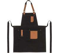 Ulteronixshop-GERARD Tablier Barista et Chef Unisexe ¿ Réglable avec Poches et Finitions en Cuir Végan ¿ Parfait pour Cuisine Pro, Café, Gril et Restaurant