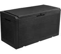 Ulteronixshop-Grand Coffre De Rangement Extérieur En Résine De 380l Avec Pour Meubles De Patio, D'extérieur - Étanche, Verrouillable (Noir) 100 Gallon
