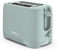 Ulteronixshop-Grille-pain 2 fentes extra-larges, Bouton arrêt, 7 niveaux de dorage, Réchauffage, Poignée de surélévation, Tiroir ramasse-miettes amovible, Morning, Eucalyptus, LT2M1310