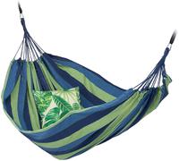 Ulteronixshop-Hamac 300kg, 2 Personnes, Jardin Extérieur, Suspendu, Intérieur, Coton, Transportable, 150 x 272 cm, Bleu-Vert