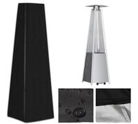 Ulteronixshop-Housse de protection en polyester pour chauffage extérieur, protection contre les intempéries, 53 x 61 x 220 cm Noir