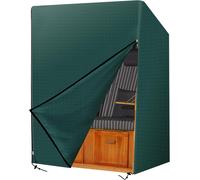 Ulteronixshop-Housse de protection pour chaise de plage, housse de protection pour corbeille de plage, imperméable, résistante à la poussière, aux UV et à la déchirure - 125 x 90 x 165/135 cm - Vert