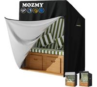 Ulteronixshop-Housse de protection pour fauteuil-cabine de plage 3 places - 420D - Résistante aux intempéries - 135 x 105 x 175/140 cm - Imperméable - Avec fermeture éclair - Résistante à l'hiver