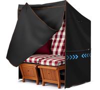 Ulteronixshop-Housse de protection pour fauteuil-cabine de plage - Résistante à l'hiver - Imperméable - 120 x 90 x 160/140 cm - Tissu Oxford 420D - Résistante aux intempéries, au vent et à la poussiè