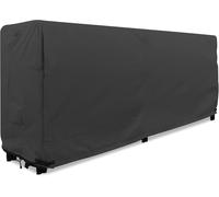 Ulteronixshop-Housse pour porte-bûches de bois de chauffage de 2,4 m de long ¿ Housse résistante aux intempéries 600D ¿ Noir