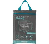 Ulteronixshop-Housses Pour Salons De Jardin - Housse De Protection Banc De Jardin 2 Places - Dimensions : 134 X 68 X 63/89cm - Imperméable Et Résistante Aux Uv (Revêtement 210d) - Coloris : Gris