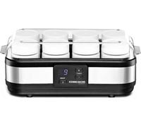 Ulteronixshop-JG 40, Yaourtière en Acier Inoxydable/Noir, 8 pots de 1 - 220 - 240 V = 40 watts