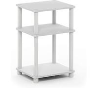 Ulteronixshop-Juste Turn-N-Tube Table D'appoint À 3 Niveaux, Paquet De 1, Blanc/Expresso