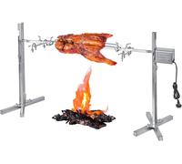 Ulteronixshop-Kit de rôtisserie pour barbecue, 15 W, barbecue électrique automatique en acier inoxydable, rôtissoire de porc de 110 cm de long, hauteur réglable sur 5 niveaux, pour bars à barbecue