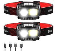 Ulteronixshop-Lampe Frontale Rechargeable, Lot De 2 2000l Super Lumineux Étanche Léger Torche Frontale Led Puissante Avec Détecteur De Mouvement, 8 Modes D'éclairage, 30h D'autonomie Pour Course/Camp