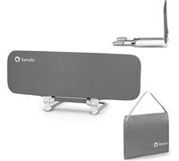 Ulteronixshop-Lora Barrière De Lit Portable Pour Enfants, Inclinaison Réglable Jusqu'à 180°, Barrière De Lit Pliable Pour Lit De 45 Cm À 105 Cm, Sécurité Standsafe, Protection Contre Les Chutes (Gris