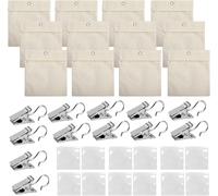 Ulteronixshop-Lot De 12 Poids De Rideaux D'extérieur Portables Avec Clips Et Sacs Scellés Pour Pergola, Rideaux, Tentes De Jardin, Nappes