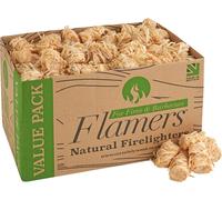 Ulteronixshop-Lot de 200 Allume-feu naturels pour poêle à Bois, Barbecue, Four à Pizza, cheminée, Barbecue, Allume-feu ¿ Allume-feu pour Bois séché au Four, briquette de Charbon