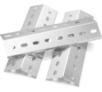 Ulteronixshop-Lot de 3 cache-brûleurs en acier inoxydable 36,5 x 12 cm pour Enders Chicago 3, Enders Boston Pro 3K, 6 Kr Turbo, Tepro 3561, répartiteur de flamme universel, bouclier thermique, pièces