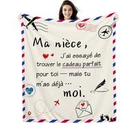 Ulteronixshop-Ma Nièce J¿AI essayé de trouver Le Cadeau Parfait pour toi ¿ mais tu m¿as déjà¿ Moi Couverture pour ma Nièce de la Part de Tante et Oncle Cadeau d'anniversaire Cadeau de Noël (Nièce-a)