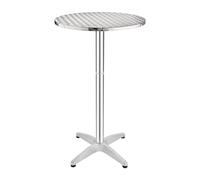 Ulteronixshop-Mange-Debout, Table Haute De Bar Ronde Bolero 60 Cm En Acier Inoxydable Bonne Résistance Aux Intempéries, Table De Bistrot, Terrasse, Mobilier De Jardin Pour Intérieur Et Extérieur U502