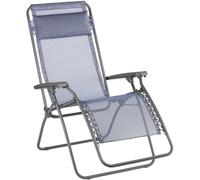 Ulteronixshop-Mobilier - Fauteuil Relax Zéro Gravité Rt 2 - Chaise Longue Pliante Terrasse Et Jardin - Toile Batyline Résistante - Transat Multiposition, Tout Confort, Fabriqué En France - Bleu Ocean