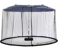 Ulteronixshop-Moustiquaire Double Face De 4,5 M Pour Parasol De Terrasse Et Tonnelle De 3 X 3 M (Noir) (Ne Contient Pas D'ombrela De Tonnelle) (4,6 M, Noir)