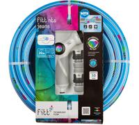 Ulteronixshop-NTS JEANS 1/2"" (12,5 mm) 20 m Kit¿ Tuyau d'arrosage de jardin pour une utilisation intensive, avec pistolet multi-jet et raccords