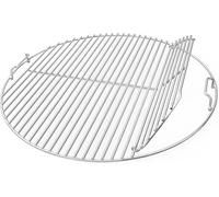 Ulteronixshop-only fire Grille de Barbecue, Ø 54,5 cm, Grille de Cuisson en Acier Inoxydable, avec Poignée, Grille de Cuisson à Charnière pour Weber 57 cm Grilles à Charbon, Accessoires pour Barbecue