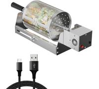 Ulteronixshop-Panier de barbecue rotatif automatique en acier inoxydable - Broche rotative à 360° - Support réglable - Compatible avec de nombreux barbecues