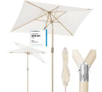 Ulteronixshop-Parasol Aluminium Rectangulaire 210x140 cm pour Balcon, Jardin & Terrasse - Protection UV 50+ e, Ventilation et Matériau Recyclé (Certifié GRS)
