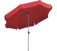 Ulteronixshop-Parasol Locarno, Rouge, env. 200 cm Ø, en 8 Parties, Rond