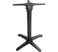 Ulteronixshop-Pied de table basculant en aluminium noir, aluminium, taille : 720(H) x 480(L)mm, convient aux plateaux de table carrés jusqu'à 700 mm, GP773