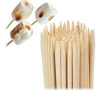 Ulteronixshop-Piques Bois, Lot de 300, Bambou, brochettes Barbecue, 40 cm de Long, bâtonnets Barbe à Papa, Ø 4 mm, Nature