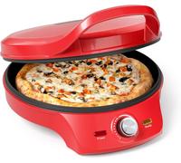 Ulteronixshop-Pizza Maker - Ø 32 cm - Thermostat réglable - Multifonctionnel - Fonction gril incluse - jusqu'à 200°C - 115007