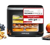 Ulteronixshop-ROMMELSBACHER Déshydrateur automatique DA 450 - Surface de séchage 0,2 m² - Avec 5 plateaux de déshydratation en acier inoxydable - 1 grille de déshydratation - 1 support de déshydratati