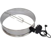 Ulteronixshop-rôtissoire en acier inoxydable pour barbecue 57 cm Compatible Weber Master-Touch, One-Touch & Performer Idéale pour poulet et gyros